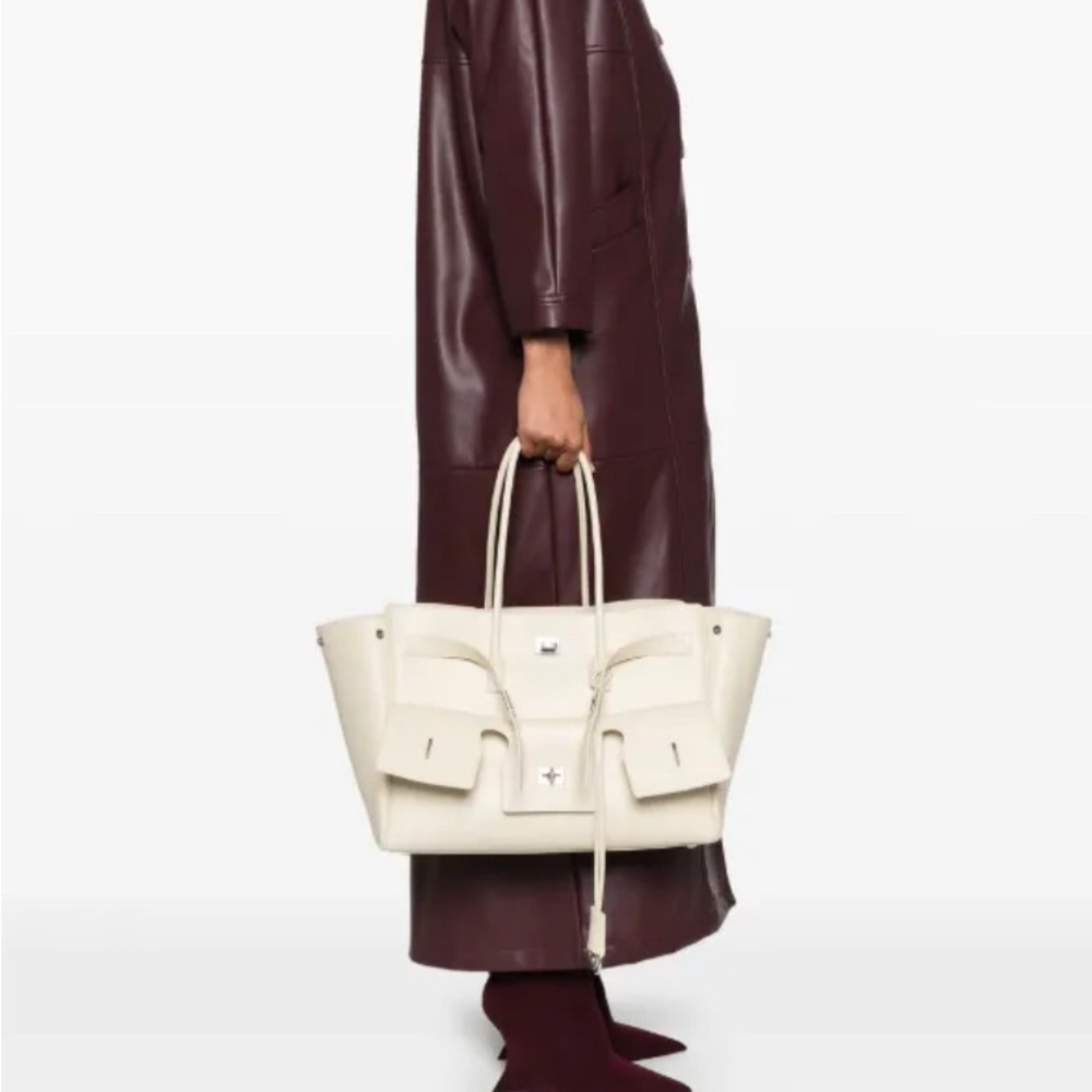 Balenciaga Ivory Leather Handbag